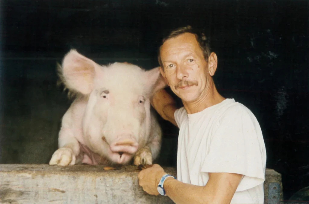 Foto storica della cascina Corte Gelsi
